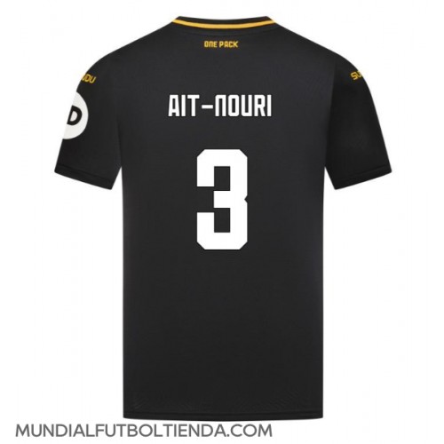 Camiseta Wolves Rayan Ait-Nouri #3 Segunda Equipación Replica 2024-25 mangas cortas